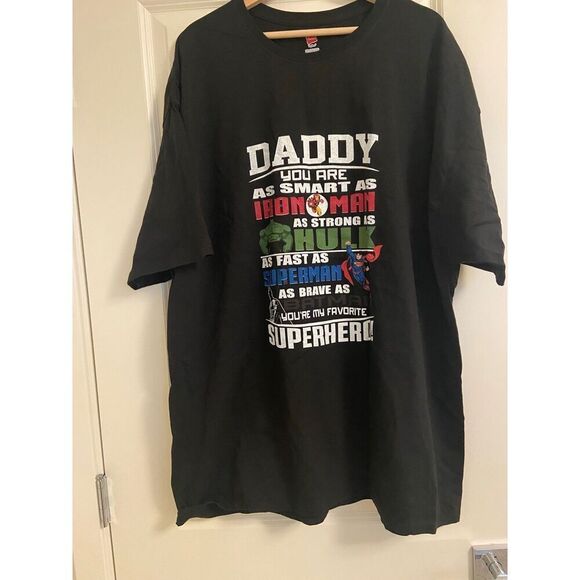 Daddy Superhero T-shirt size 2XL - Picture 1 of 1